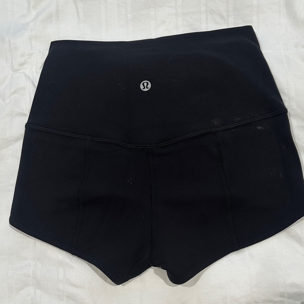 lululemon athletica Black High-Waist Athletic Shorts